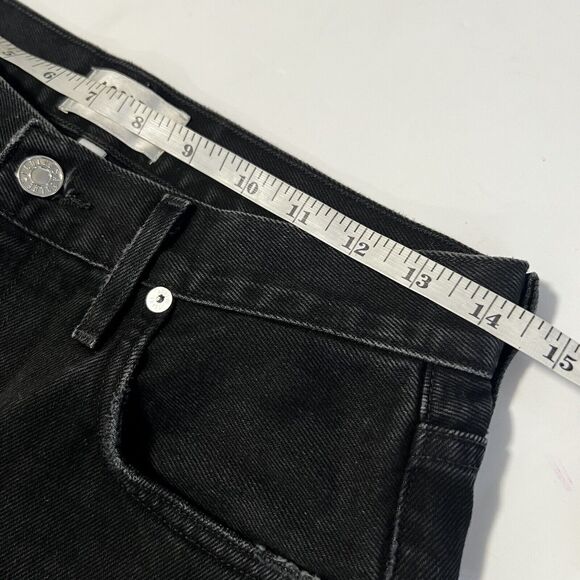 Agolde Sz 26 Cherie High Rise Straight Leg Distressed Jeans Distortion Black - Picture 7 of 9